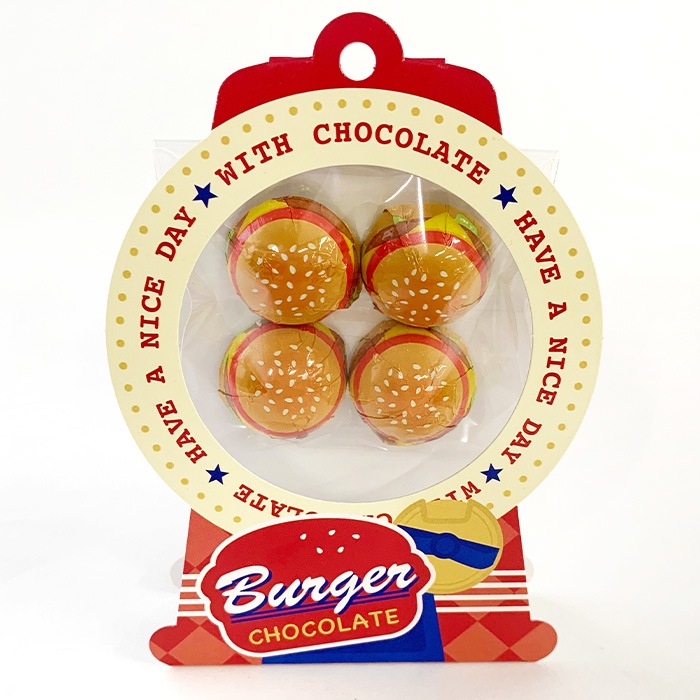 アメリカンガチャモチーフ ☆バーガー☆【メール便】｜チョコレート