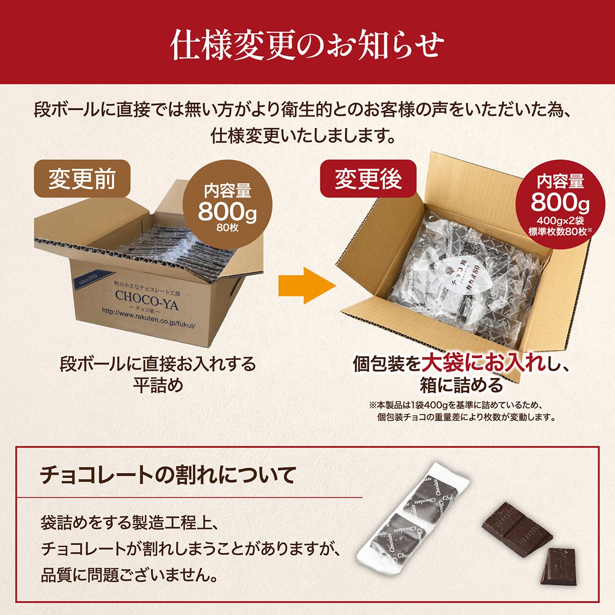 チョコ屋】 低GI カカオ80 ハイカカオチョコレート 80枚入(800g) 個