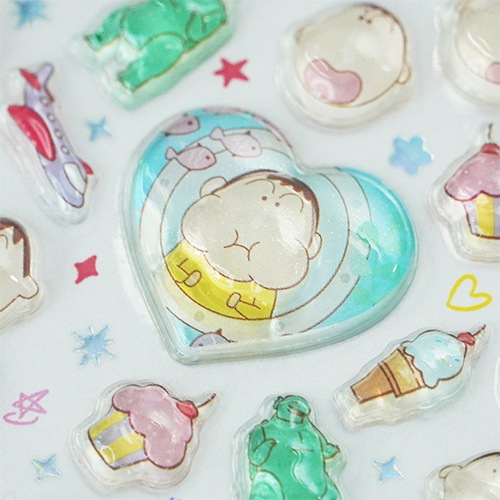 ��sticker-196�ۡ������󤷤�����3D�����ƥå�����1�����ꡡ��4����