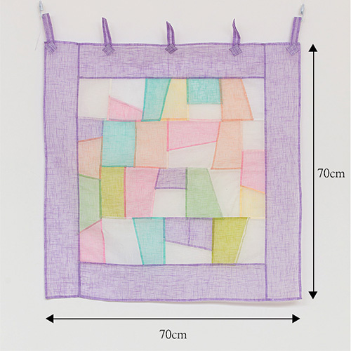 手縫い　ポジャギ　120×80 カフェカーテン　カーテン　暖簾 楽天市場】かぎ針（のれん｜カーテン・ブラインド）：インテリア・寝具