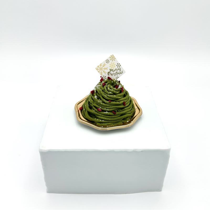 クリスマススペシャル2025・モンブランケーキ【抹茶＆クロレラ】