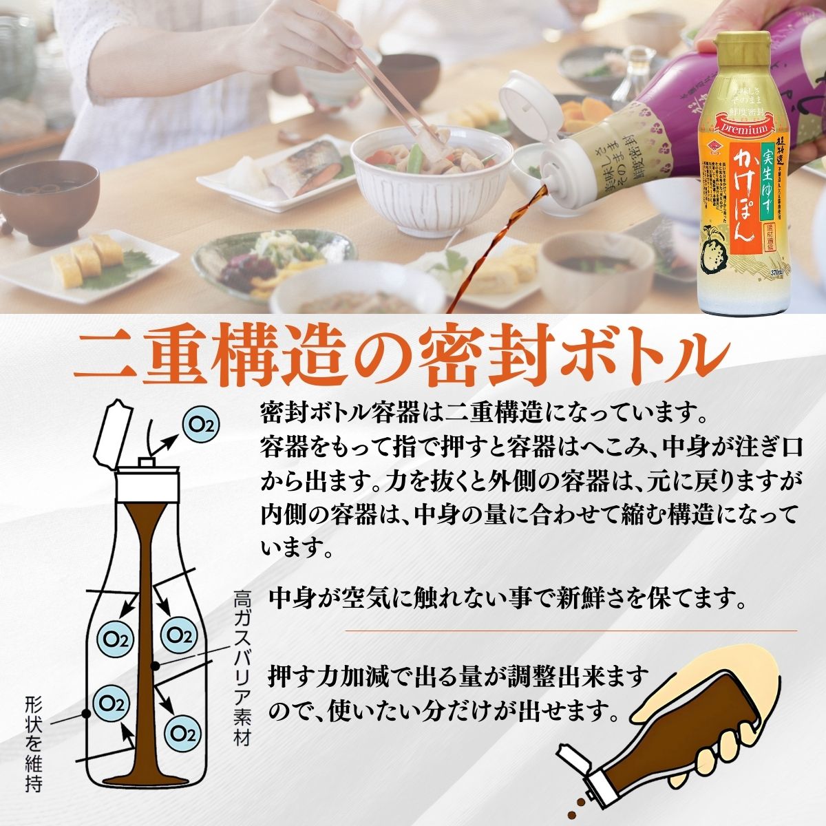 実生ゆずかけぽん 370ml｜チョーコー醤油公式通販サイト