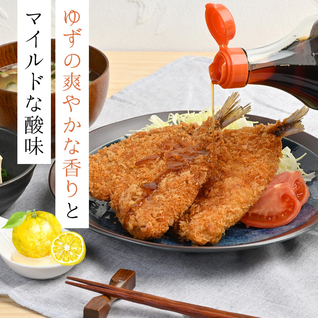 【３本まとめ買い】ゆず醤油 かけぽん (400ml瓶)