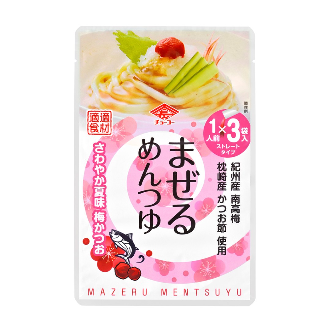 まぜるめんつゆ さわやか夏味 梅かつお (30g×3袋入)