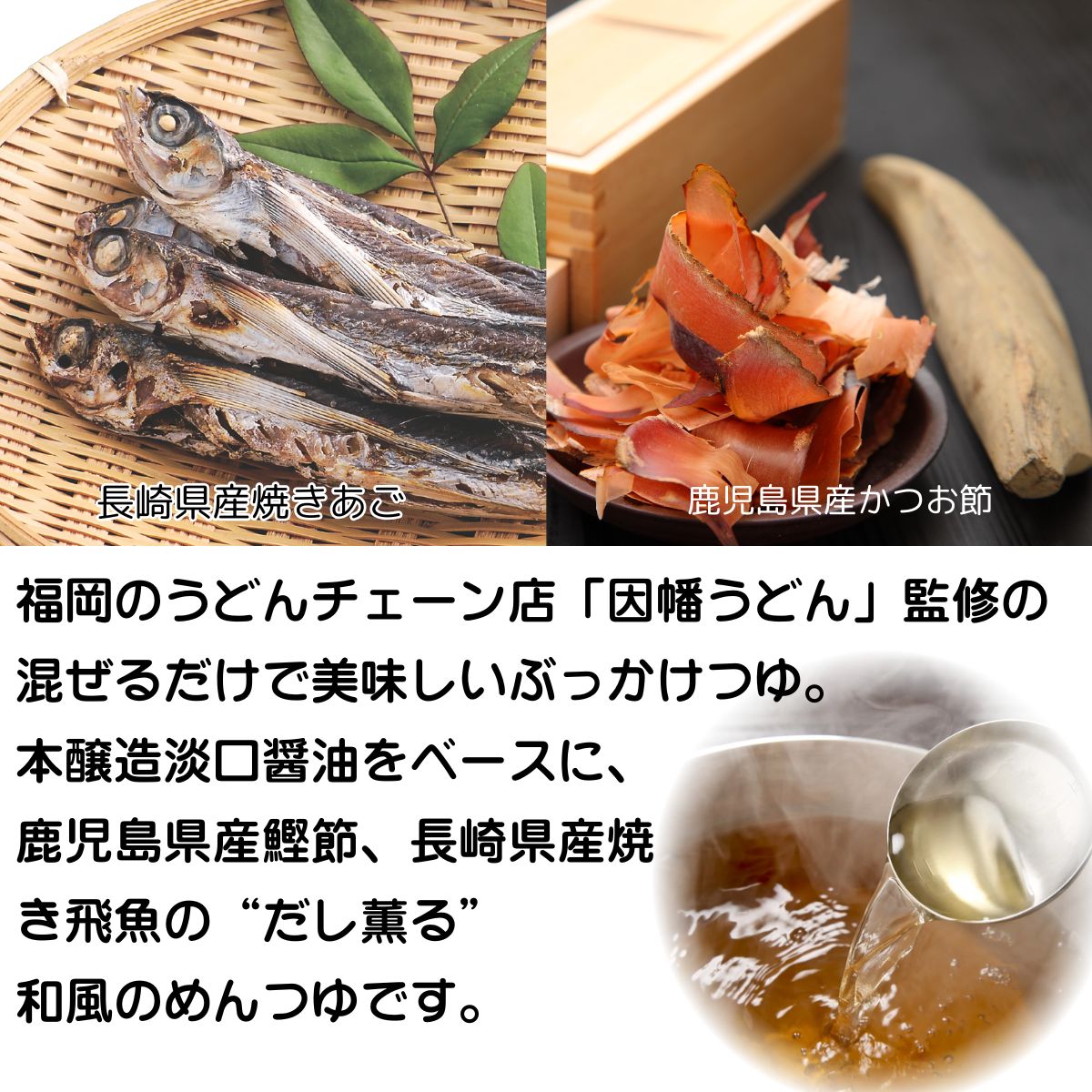 因幡うどん監修 薫るだしぶっかけつゆ (30g×3袋入)