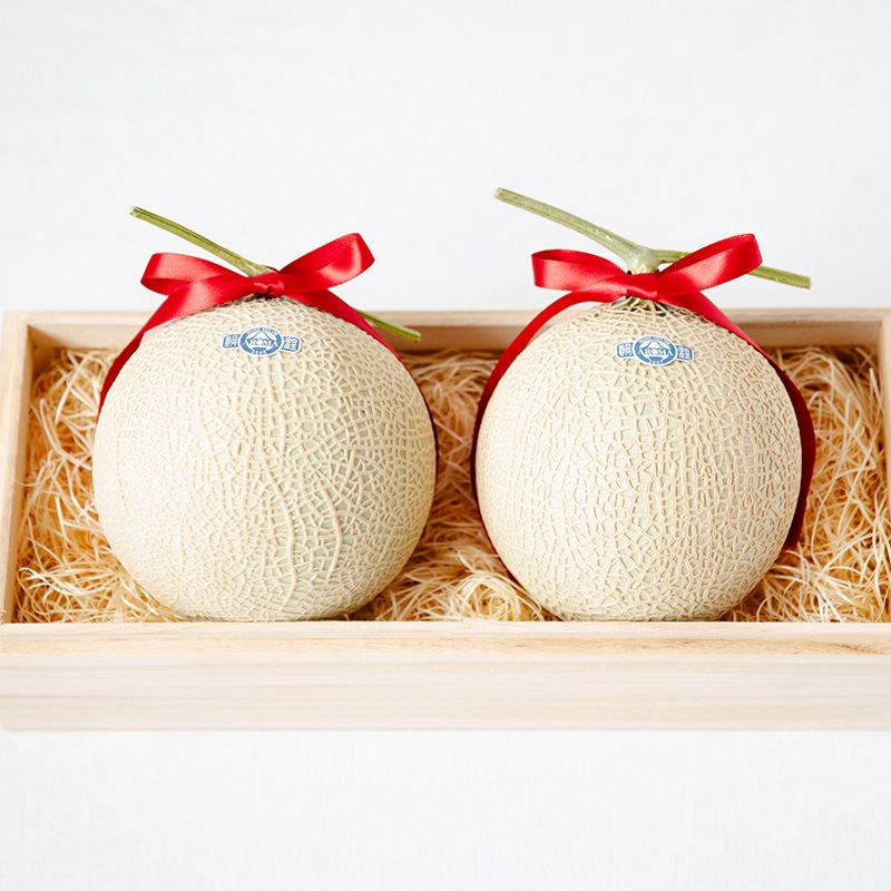 静岡県産　マスクメロン【2玉桐箱入】