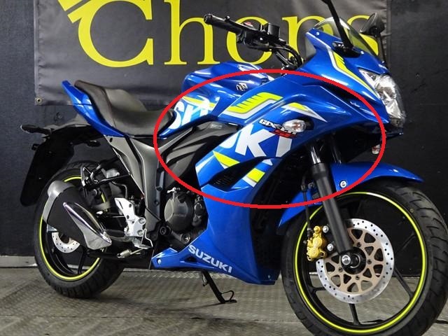 SUZUKI 純正 ジクサーSF150[-'18] [インド仕様] 右サイドアッパー