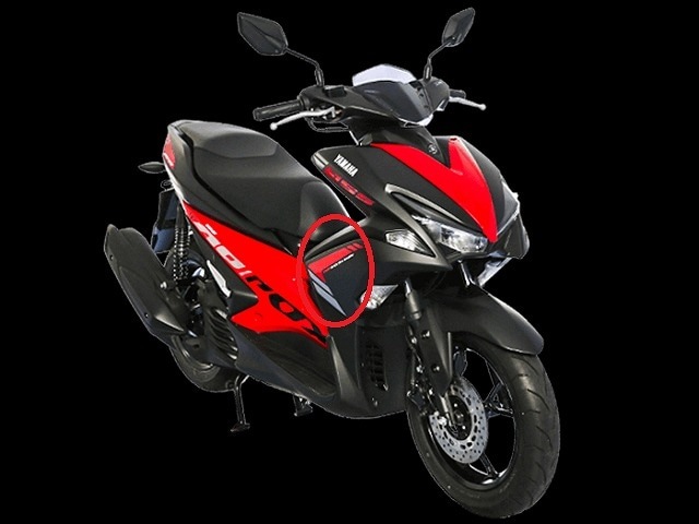 YAMAHA 純正 AEROX155 右サイドカバーステッカー #BF6-WF853-50