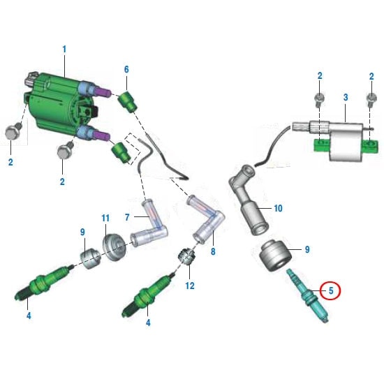 Bajaj 純正 パルサーRS200/ABS/パルサーNS200 スパークプラグ[1本
