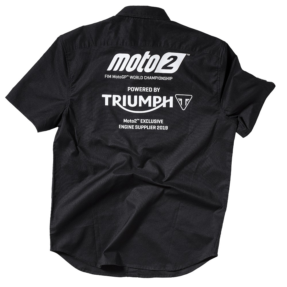 Triumph MOTO2 SHORT SLEEVED SHIRT シャツ/Mサイズ #MSSS19501