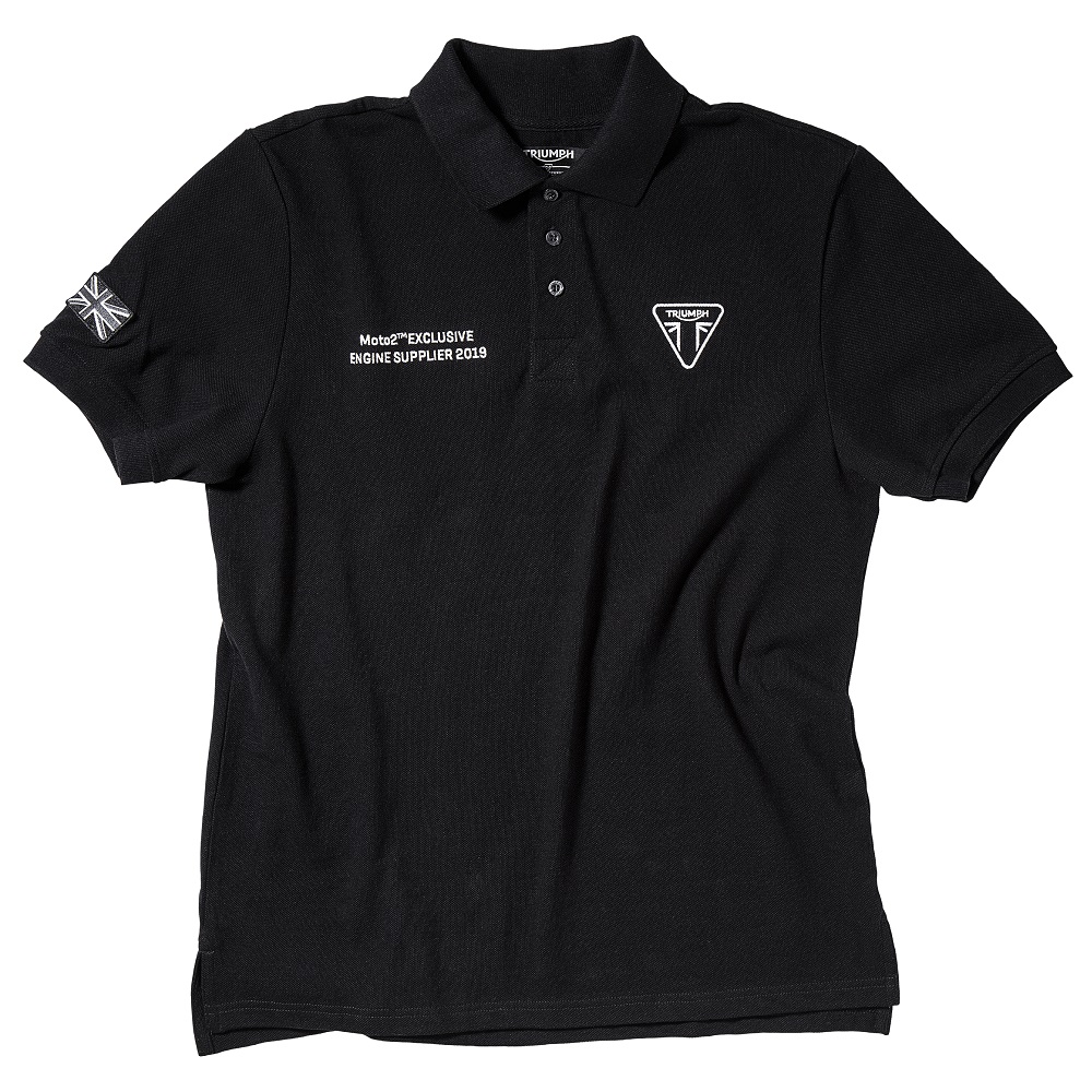 TRIUMPH moto2 ポロシャツ2019 Sサイズ Triumph MOTO2 POLO ポロシャツ/XSサイズ #MPOS19503-XS | アパレル