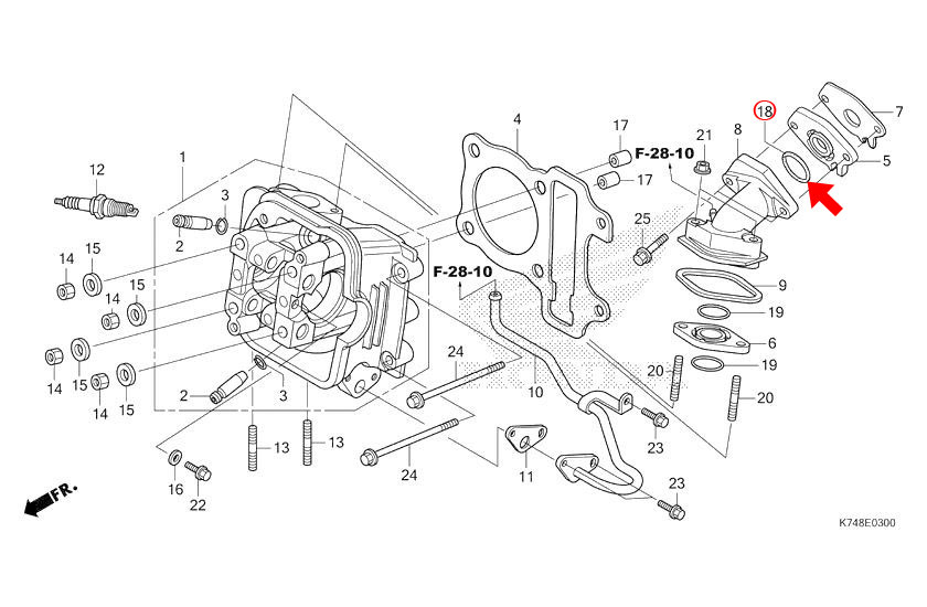 shu☆10番12番 HONDA 純正 Navi110 O-リング 25×2.4 ◇91304-GB1-900 | オートバイ