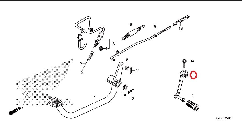 CRF450R シフトペダル MEBA ホンダ 純正 バイク 部品 PE07 チェンジ