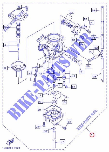 YAMAHA 純正 フィリピン仕様XTZ125 キャブレターASSY #2MC-E4901-00