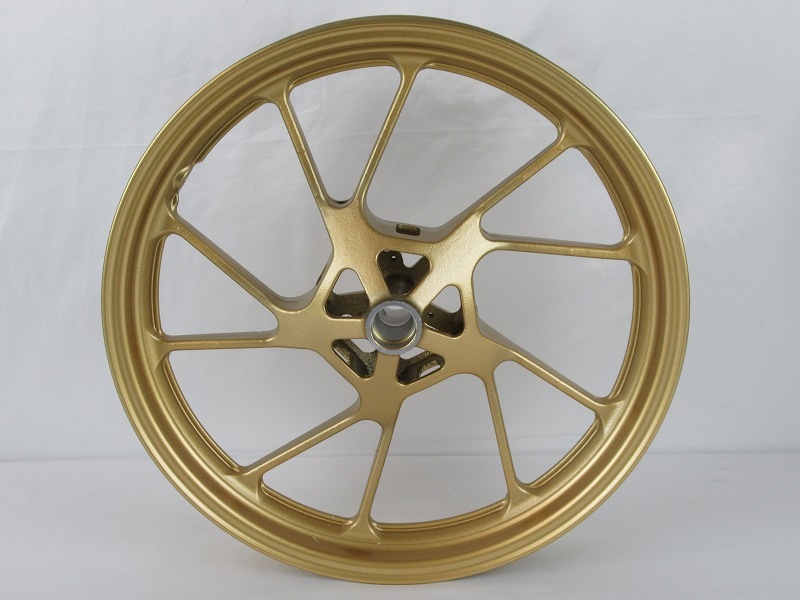 ヤマハ RD50 最終型 リヤホイール S53年式 ゴールド✕シルバー ヤマハ RD50 最終型 リヤホイール S53年式 ゴールド✕シルバー