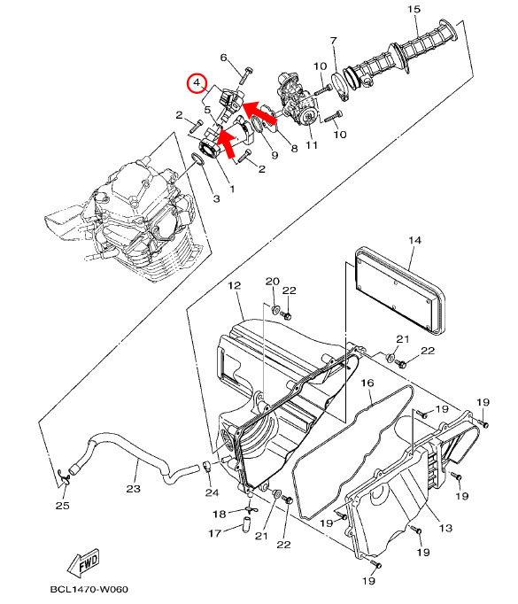 YAMAHA 純正 FZ-X インジェクターASSY #BAC-E3770-00