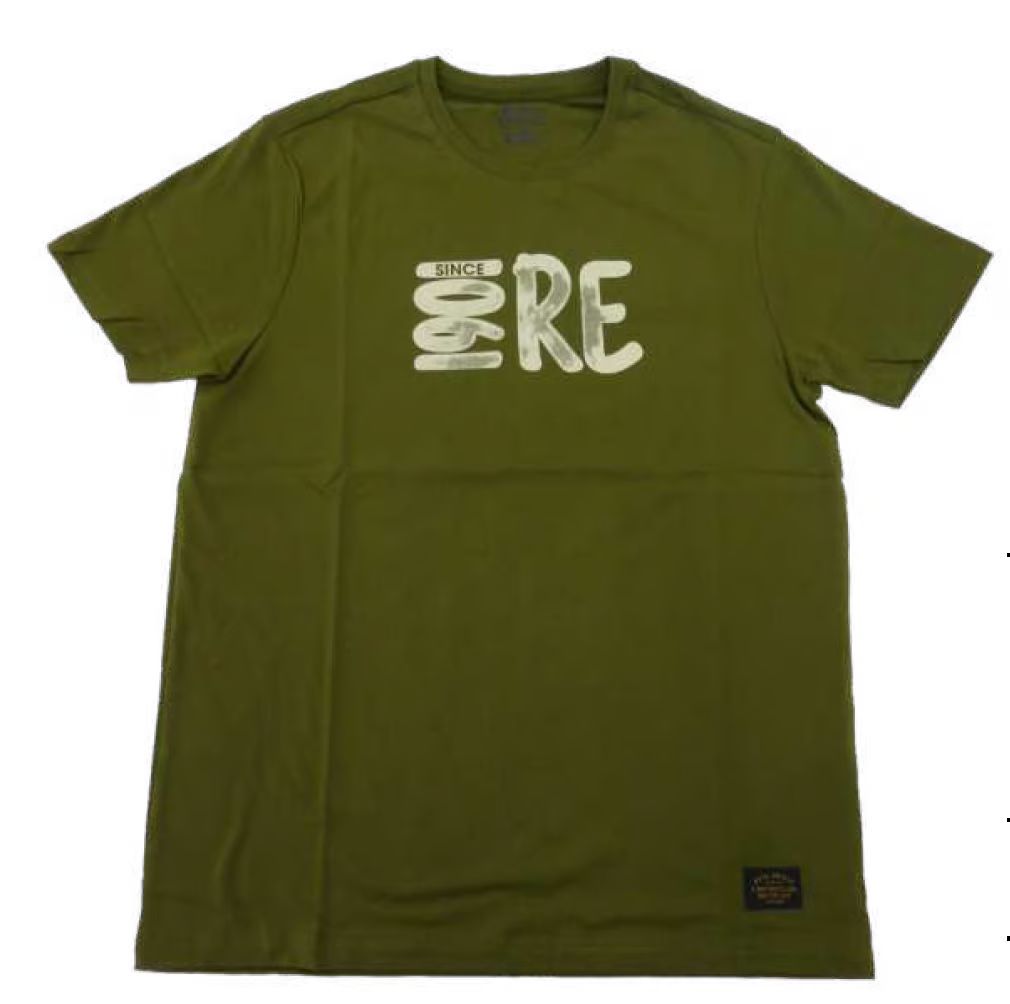 Royal Enfield Tシャツ 1901 RE T-SHIRT MID OLIVE M 40 CM