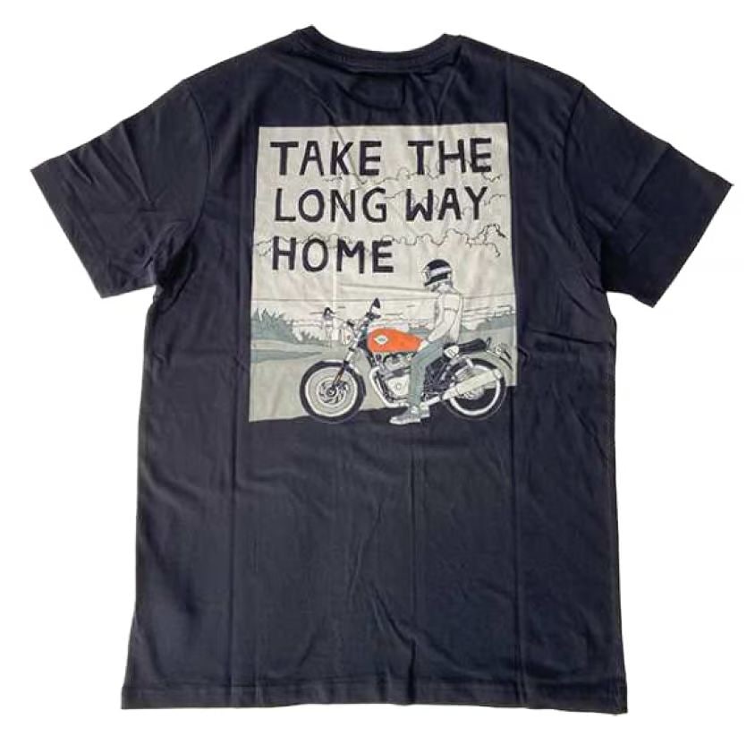 Royal Enfield T����� Long Way Home IB T-Shirt S Black #RLATSS231706