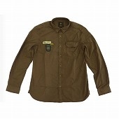 Royal Enfield  MLG Twill Badge OD Shirt Brown 42/L #RLASHS240212