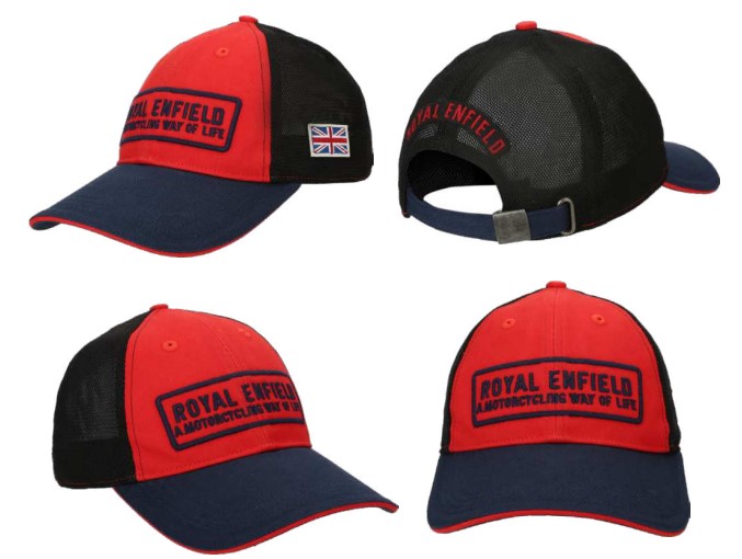 Royal Enfield ����å� FLAG TRUCKER CAP RED #RLCCAA210098