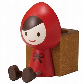 Decole otogicco 赤ずきんちゃん おすわり はんこ入れ（印鑑