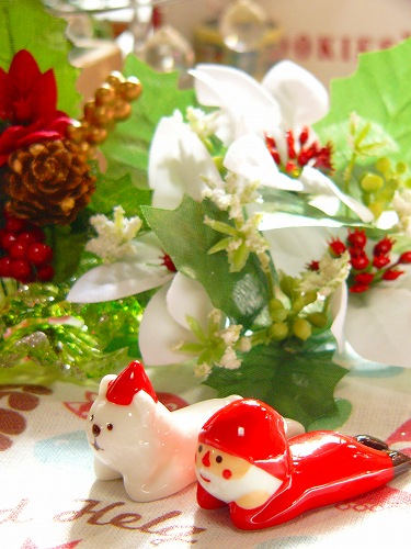 Decole（デコレ）コンコンブル まったりクリスマスの頬杖箸置き