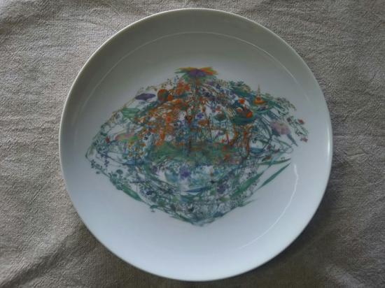 Tomoko Shirakumo <白雲友子> 「コスモス 陶器絵皿」 | 食器,お皿