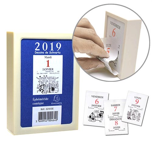 19 フランス日めくりカレンダー Exacompta エグザコンタ 日めくり コミック入り すべての商品 かわいい雑貨 屋 Chotto Futto