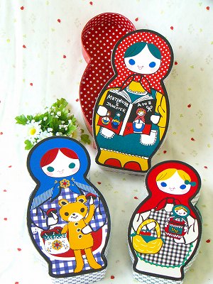 petit jam】 マトリョーシカボックス3個セット | インテリア 