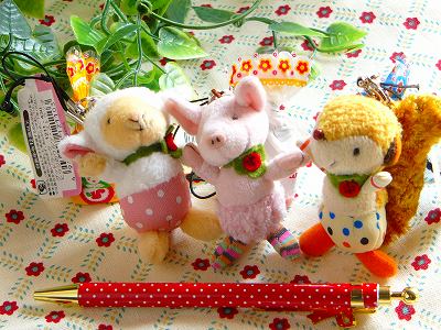 goodluck　グッドラック　童心　マスコットストラップ ☆Good luck☆ ミニマスコット ストラップ＋イヤホンジャック ＜ひつじ