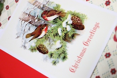 ��Xmas�����ɡۡ�Christmas Bird & Snow Tree�������ꥹ�ޥ������ɡ�