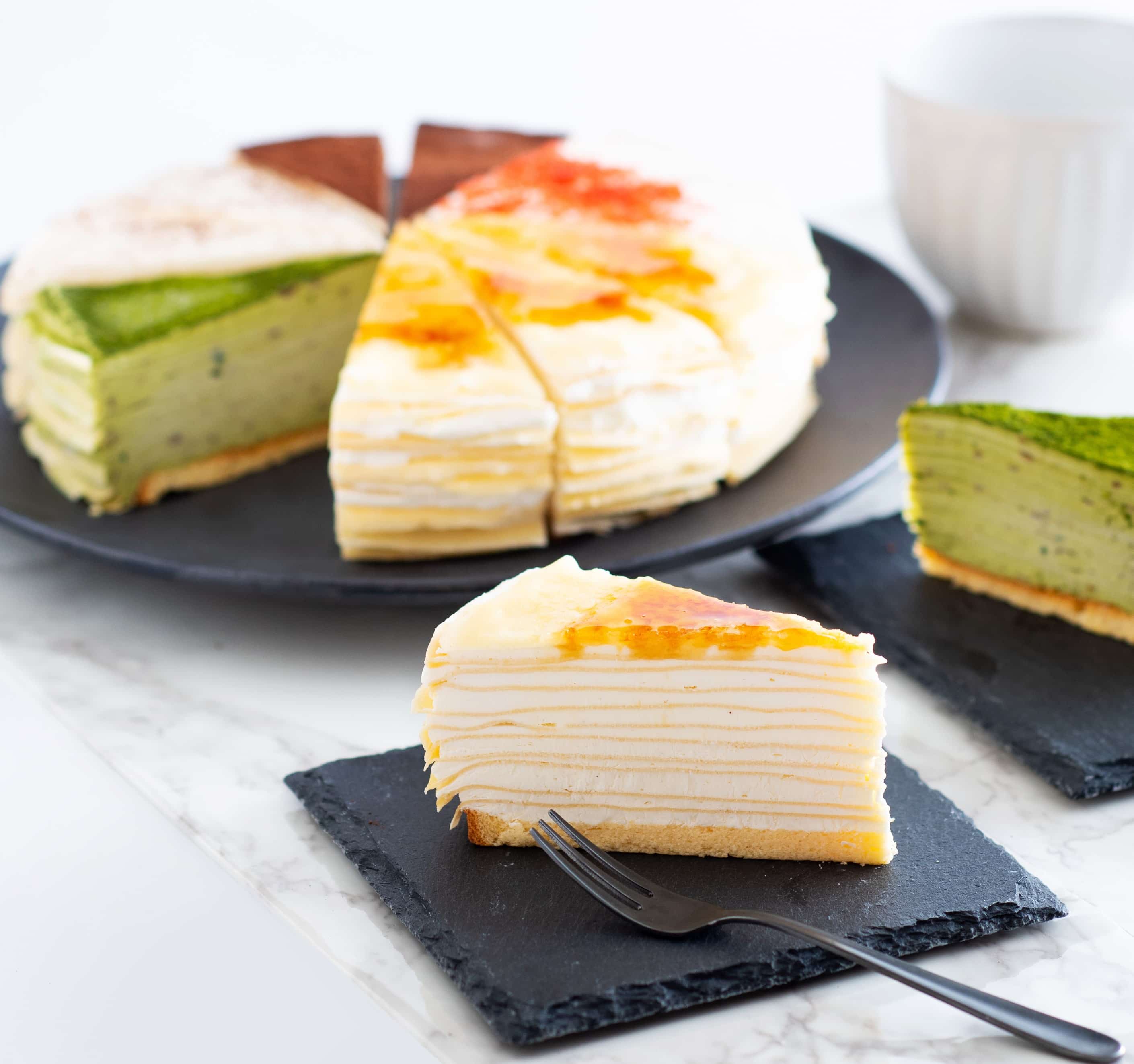 もっちり食感の手作りミルクレープ5種食べ比べセット12個入り＜送料無料＞