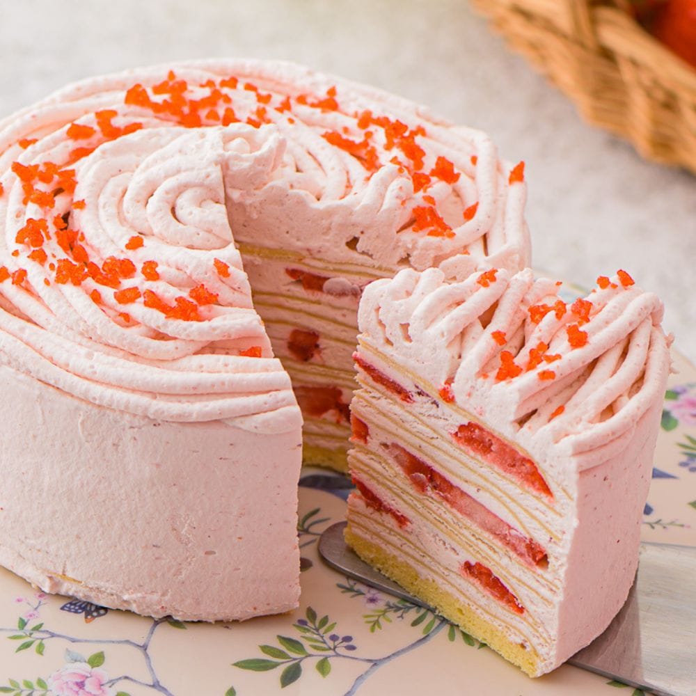 あまおうモンブランミルクレープ 4号サイズ