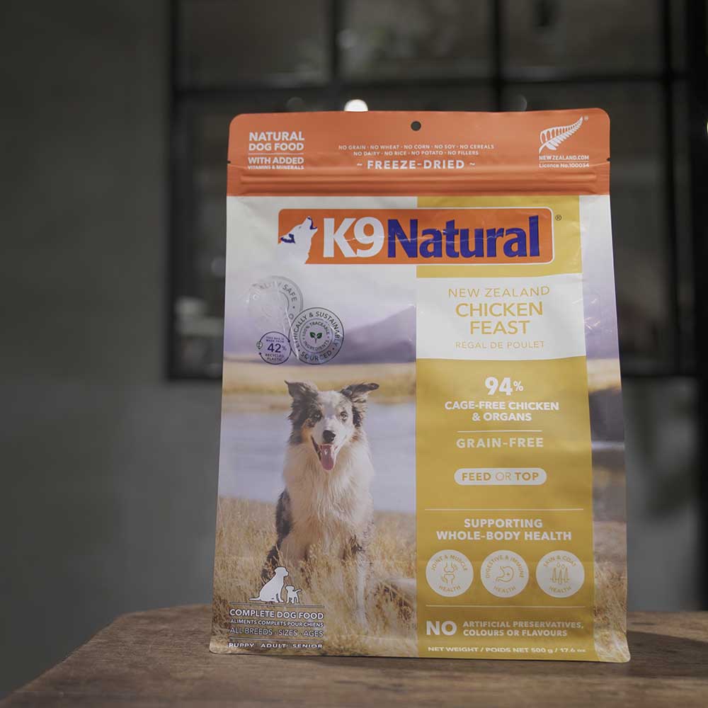 K9 Natural チキン・フィースト 500g ☆ K9 Natural フリーズドライ