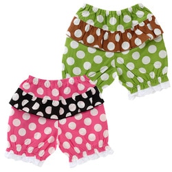 ドットフリル付きかぼちゃパンツ【ショートパンツ