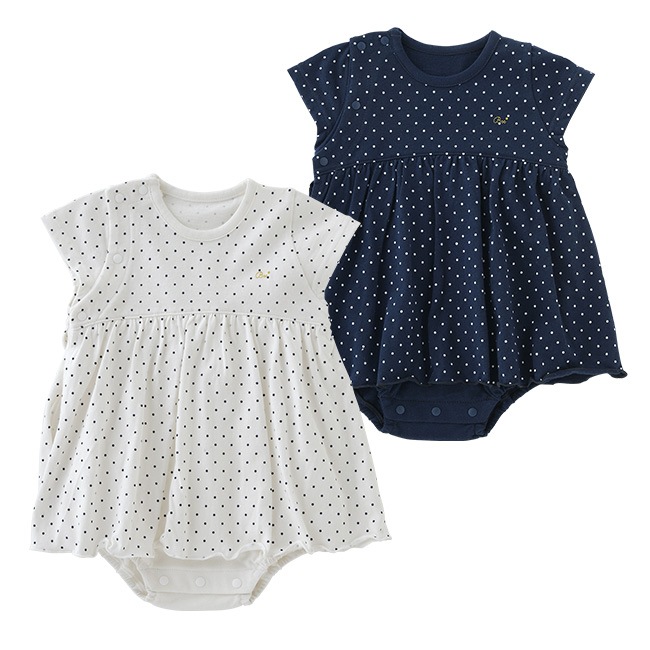 新品 ワンピース風 ロンパース