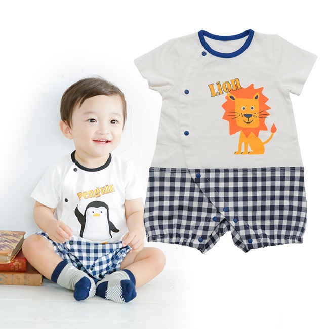 楽天市場】【26%OFF】 ベビー服 カバーオール 恐竜 切替