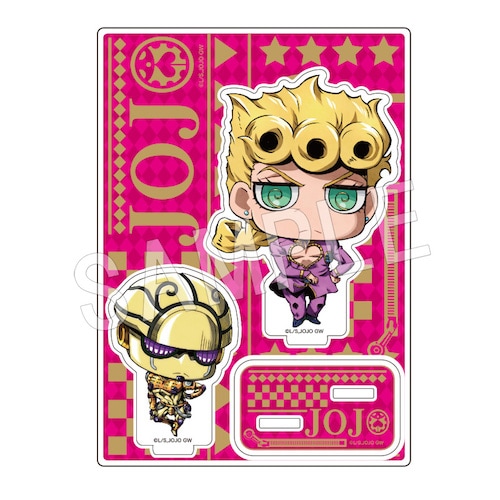 ジョジョの奇妙な冒険 ちみキャラ ジョルノ ジョジョの奇妙な冒険 黄金の風 アクリルフィギュアスタンド ち