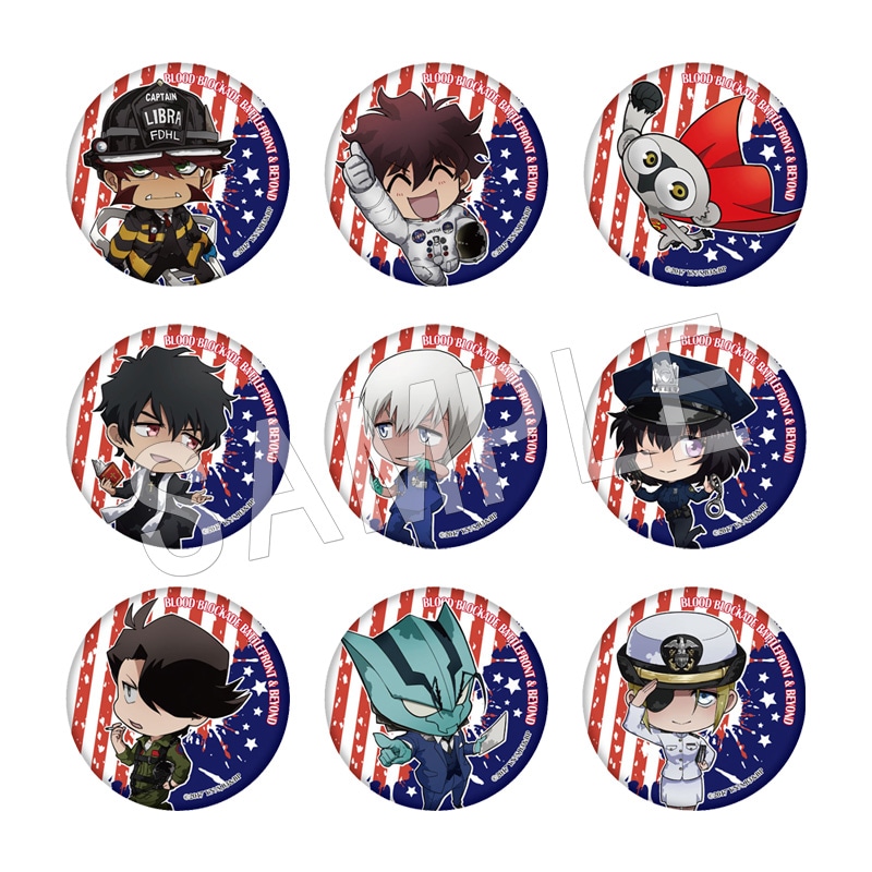 血界戦線 & BEYOND トレーディング缶バッジ アメリカンヒーローver