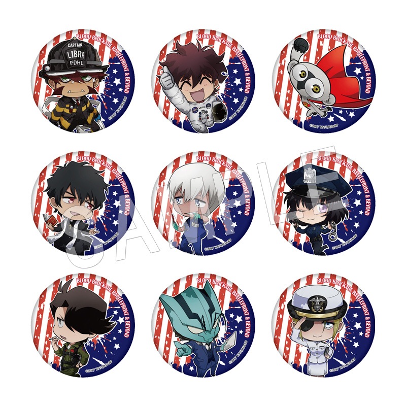 血界戦線 & BEYOND トレーディング缶バッジ アメリカンヒーローver