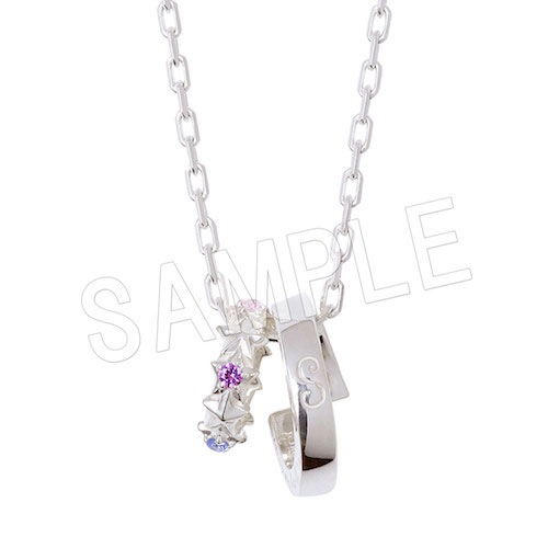 ☆sale☆ツートンリトルウッズネックレス〜purple×white〜 本人モデル】Shouta Aoi × Little Twin Stars シルバーネックレス | さ