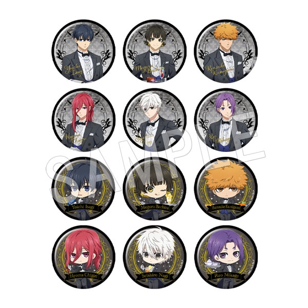 予約】ブルーロック トレーディングマット缶バッジ 執事ver.(pcs