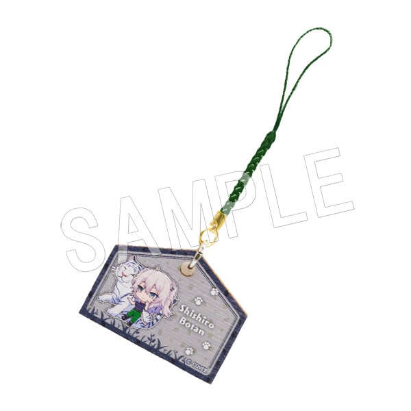 予約】ホロライブ 東武動物公園 絵馬ストラップ 獅白ぼたん | は
