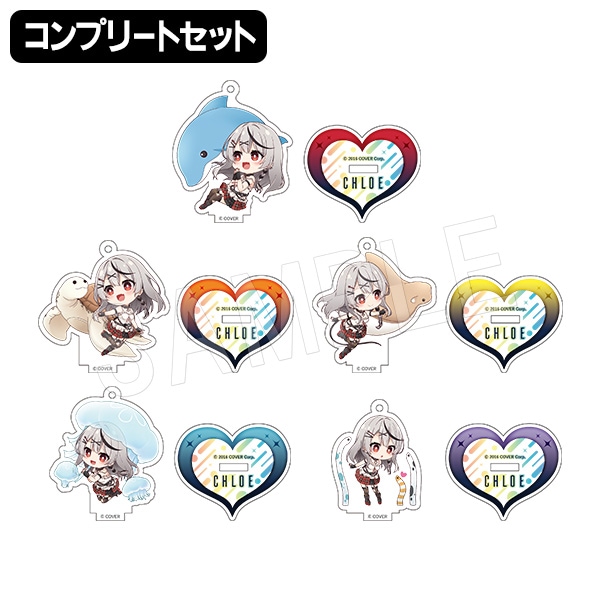 沙花叉クロヱ　水族館　tシャツ アクリルスタンド　缶バッジ　アクキー 沙花叉クロヱ水族館tシャツ アクリルスタンド缶バッジアクキー