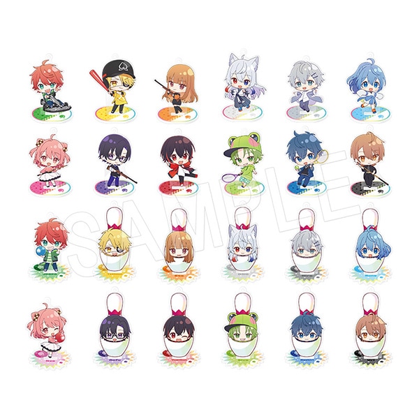 予約】カラフルピーチ トレーディングミニキャラアクリル