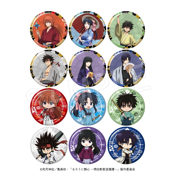 るろうに剣心 75π 缶バッジ イヤホンジャックキューピー ステッカー るろうに剣心 75π 缶バッジ イヤホンジャックキューピー ステッカー