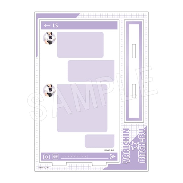 一般予約】ヤリチン☆ビッチ部 DM風アクリルメモスタンド 裏垢男子