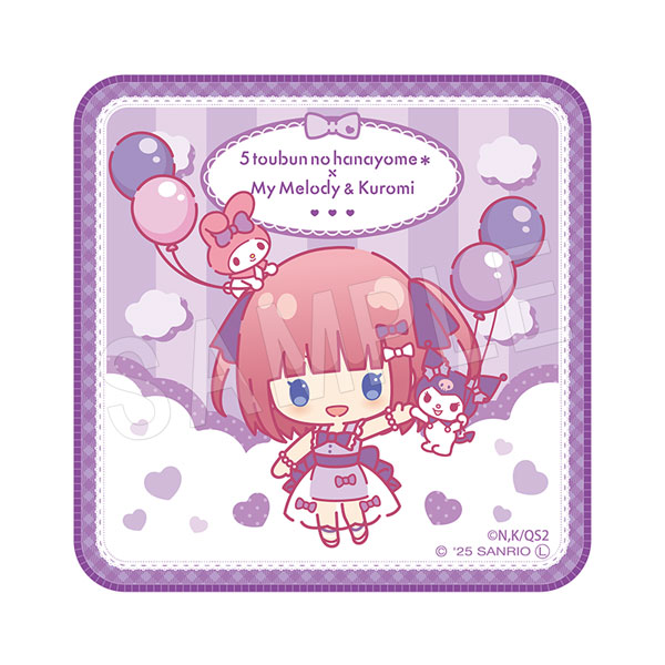 五等分の花嫁＊×マイメロディ＆クロミ ミニタオル バルーン＆リボンver