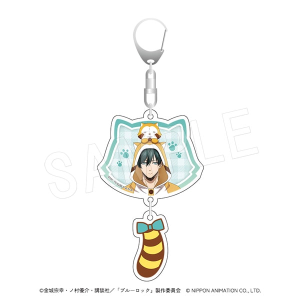 12月発送】ブルーロック×ラスカル しっぽ付き2連アクリルキーホルダー