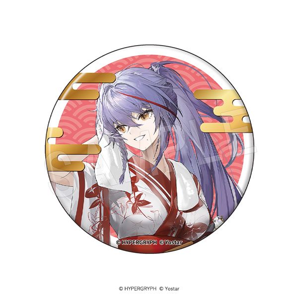 12月発送】アークナイツ 箔押し風マット缶バッジ 湯上りver. アカフユ